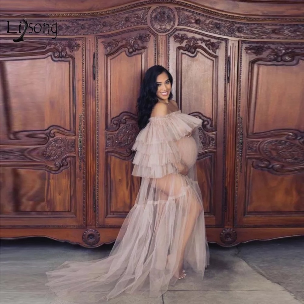 Tulle Maternity Shoot Gown